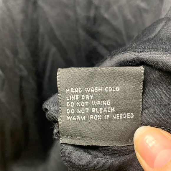 NWT Belldini Black Sheer Chevron Lace Flowy Blouse, size 2X - Picture 7 of 11